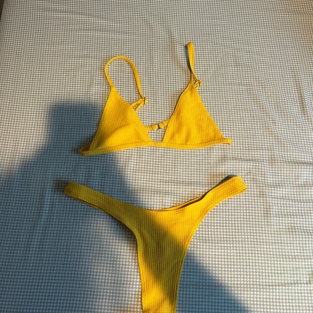 Vibrant Yellow Bikini Set